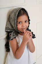 Embroidered Triangle Scarf : BLACK : One Size