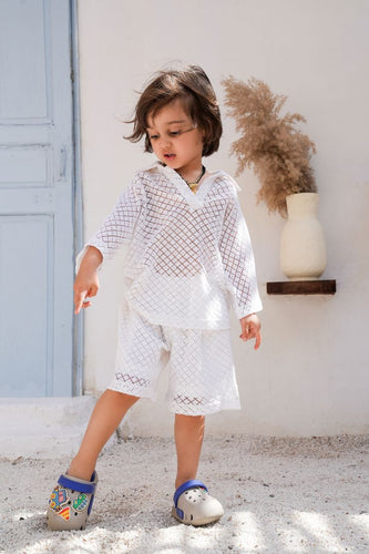 Harley Shorts and T-shirt Set : WHITE : Infant : Toddler : Tween : GENDER NEUTRAL