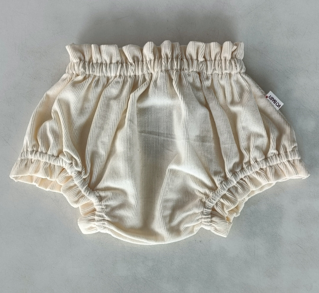 Off-White Shorts-Style Corduroy Diaper Cover