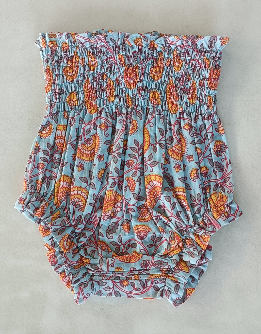 Rust Floral Printed Diaper Cover