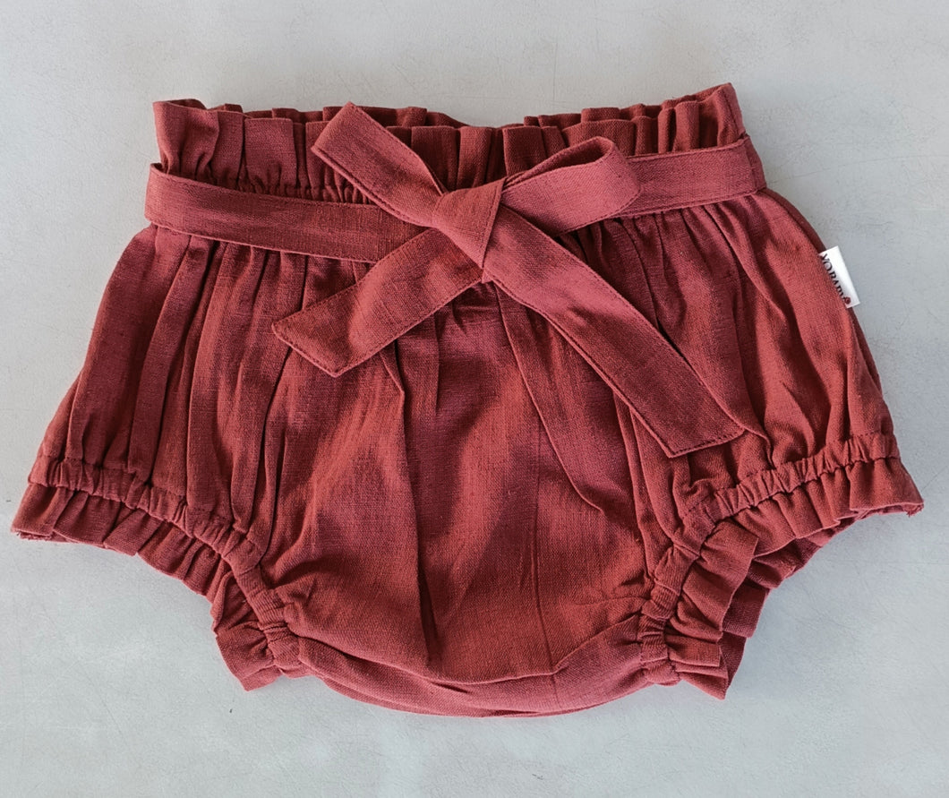 Maroon Color Shorts-Style Diaper Cover