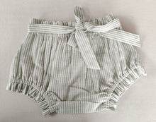 Stylish Sage Stripe Cotton Bloomer with Belt