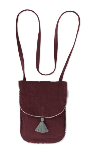 Corduroy Sling Bag : MAROON : Toddler : Tween