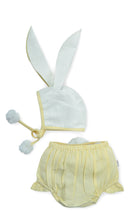 Easter Bunny Bonnet and Bloomer : YELLOW : Infant : Baby Girl