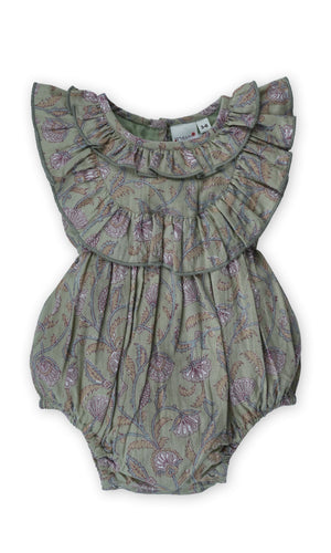 Ira Romper : SAGE : infant : Baby Girl