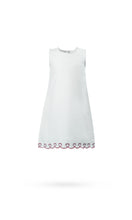 Heart-Embroidered Cotton Top & Shorts Set