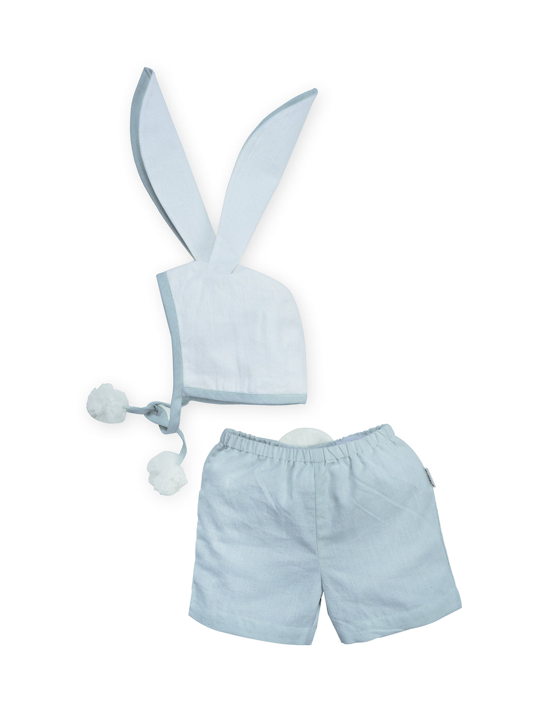 Easter Bunny Bonnet and Bloomer : POWDER BLUE : Infant : Baby Boy
