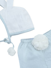 Easter Bunny Bonnet and Bloomer : POWDER BLUE : Infant : Baby Boy