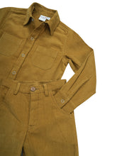 Camicia in velluto a coste - Rosso intenso
