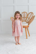 Baby Pink Solid Color Lurex Frill Dress and Bloomers