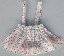 Orange Polka Dot Print Skort