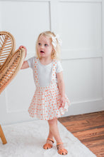 Orange Polka Dot Print Skort