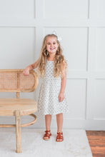 Blue Polka Dot Print Gathered Dress