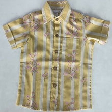 Yellow Cherry Blossom Boys Shirt infant, toddler and  tween