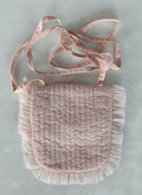 Pink Tulle Solid Color Quilted Ruffle Baby Purse