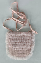 Pink Tulle Solid Color Quilted Ruffle Baby Purse