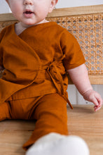 Rust Solid Color Top & Pant Set