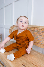 Rust Solid Color Top & Pant Set