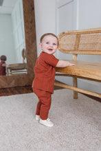 Maroon Solid Color Top & Pant Set