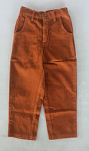Rust Corduroy Solid Color Boys Pants