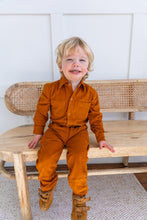 Rust Corduroy Solid Color Boys Pants