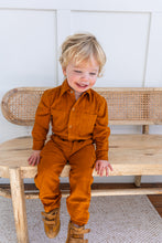 Rust Corduroy Solid Color Boys Pants