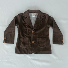 Chocolate Brown Corduroy Blazer & Waistcoat Set