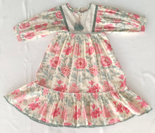 Charming Red Floral Dress Collection for Infants & Women Lace Finish & 3/4 Sleeves