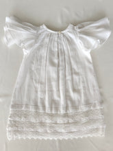 White Textured Checks Dress with Cap Sleeves & Lace Details