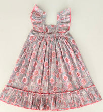 Red Floral Cap Sleeve Ruffle Flare Dress for Kids & Infants