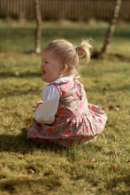 Charming Red Floral Fit & Flare Dress with Cotton Lace Finish