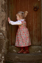 Charming Red Floral Fit & Flare Dress with Cotton Lace Finish