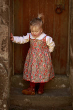 Charming Red Floral Fit & Flare Dress with Cotton Lace Finish
