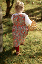 Charming Red Floral Fit & Flare Dress with Cotton Lace Finish