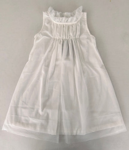 Elegant Lavender Nylon Net Tulle Dress with Ruffle Neck for Kids & Infants