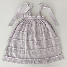 Charming Lavender Multi-Tiered Layered Dress with Tie Straps