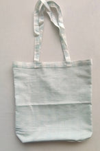 Reversible Blue Checks & stripe Tote Bag with Extra Front Pocket, Easy to Carry, Cotton Fabric.