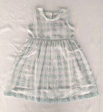 Charming Light Blue Fit & Flare Dress with Lace Finish