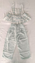 Adorable 2-Piece Light Blue Checks Top & Striped Pants Set for Kids & Infants