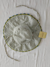 Reversible Hat in Blue Block Print : Infant : Toddler : Tween