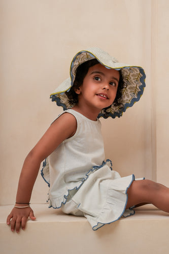 Shorts and Top set : PASTEL BLUE : Infant : Toddler : Tween