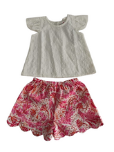 Reva Shorts and Top Set : WHITE : Infant : Toddler : Tween