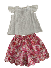 Reva Shorts and Top Set : WHITE : Infant : Toddler : Tween