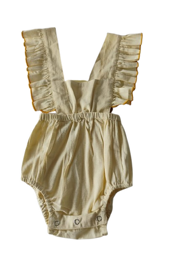 Racer Back Romper : BUTTER YELLOW : Infant