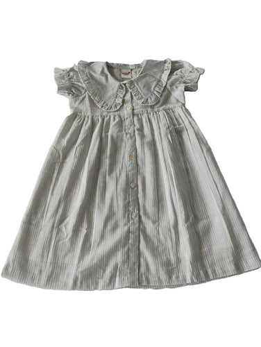Striped Dress With Collar : SOFT BLUE : Infant : Toddler : Tween