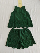June Shorts and Top Set : FOREST GREEN : Infant : Toddler : Tween