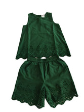 June Shorts and Top Set : FOREST GREEN : Infant : Toddler : Tween