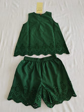June Shorts and Top Set : FOREST GREEN : Infant : Toddler : Tween