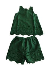 June Shorts and Top Set : FOREST GREEN : Infant : Toddler : Tween