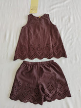 June Shorts and Top Set : BROWN : Infant : Toddler : Tween